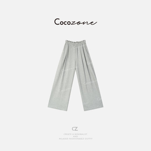 COCO ZONE 2025春季美式设计感松紧腰休闲裤CD2A0030 商品图2