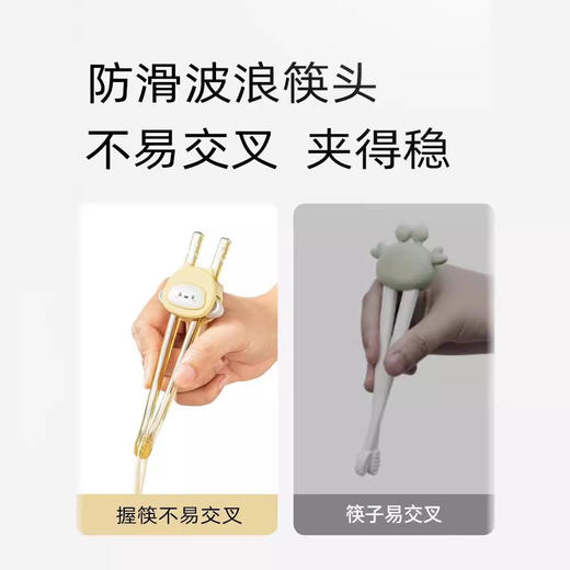 【PPSU三阶，虎口学习筷】幼儿园小朋友学吃饭 儿童筷子PPSU和虎口学习筷 宝宝学吃饭-QQ 商品图2