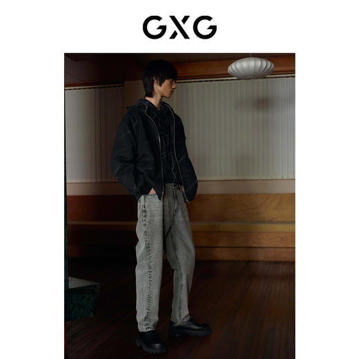 GXG男装提花连帽夹克外套 春季热卖 商品图1