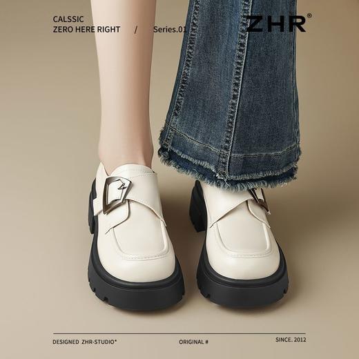 ZHR则则学院风乐福鞋女2025新款春季爆款超软皮鞋轻便英伦单鞋女 商品图8