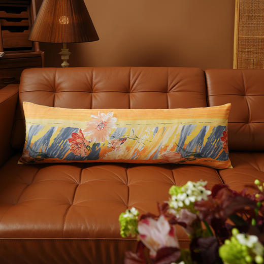 写意系列长条沙发靠包抱枕法式床头夹腿睡觉客厅轻奢高级感可拆洗 商品图0