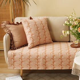 和风窗花系列沙发巾靠包棉四季通用高端轻奢防滑高级感高档靠包定制