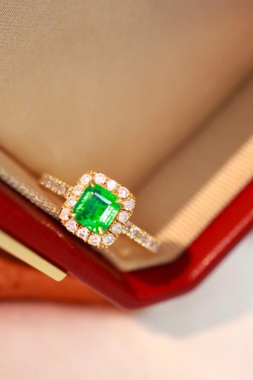 0.6ct刻面祖母绿戒指 商品图3