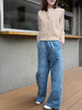 TYNVIE挺括桶形牛仔裤-蓝色 商品缩略图6