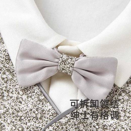 【高定系列】英氏婴儿连体衣春夏长袖桑蚕丝礼服连体衣男宝宝衣服YRHAJ1R036A 商品图2