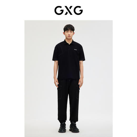 GXG男装  短袖男POLO衫翻领明线设计 春季新品 商品图1
