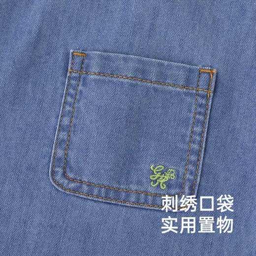 英氏女童裙子春夏透气牛仔女宝背心裙牛仔裙2025新款YRLFJ1R029A 商品图3