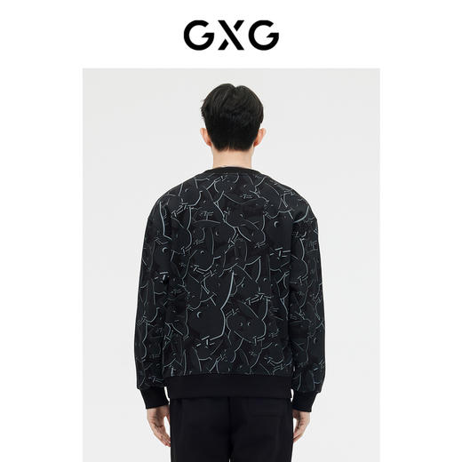 GXG男装 长袖套头卫衣满印时尚 春季热卖时尚卫衣 商品图3