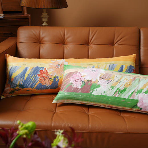 写意系列长条沙发靠包抱枕法式床头夹腿睡觉客厅轻奢高级感可拆洗 商品图1