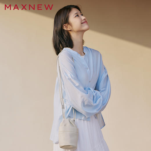 【衬衫】圆领休闲衬衫 1P1222308 商品图1