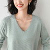 79元到手两件 拍两件发货【轻梵 卷边圆领V领针织衫】早秋新款卷边圆V领 宽松洋气针织衫 减龄显瘦打底衫 商品缩略图7