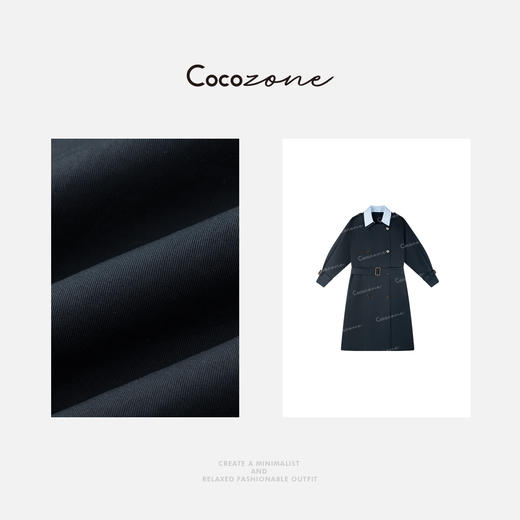 COCO ZONE “德鲁纳”春季假两件双排扣长款外套ACD1A0043 商品图2
