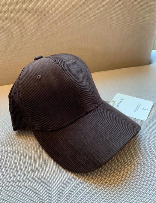 外贸原单正品之禾2024新款灯芯绒鸭舌帽，均码男女同款。 商品图9