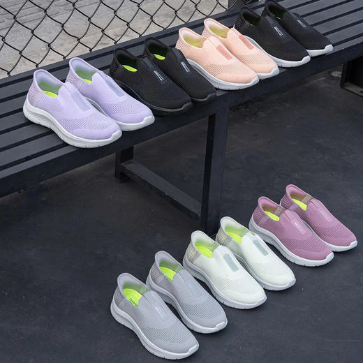 【工厂回笼资金，破价团】一脚蹬“闪穿鞋”，好穿不弯腰！【男女同款】4cm加厚打底，飞织鞋面，极简舒适，开春抢先一步！ 一脚蹬飞织休闲鞋BTHY-1141101 商品图1