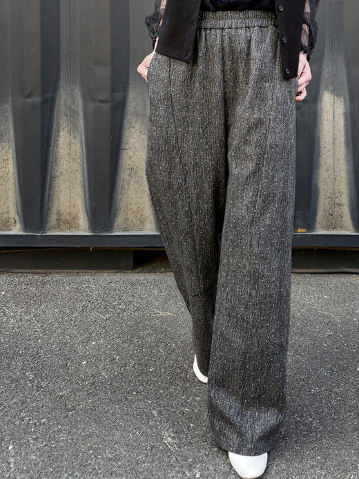 TYNVIE挺括桶形牛仔裤-黑色 商品图1