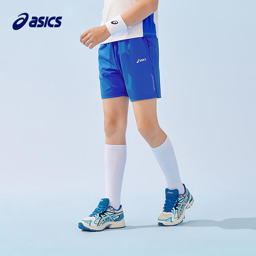 ASICS/亚瑟士童装2025年夏季新款运动吸湿速干针织短裤3M印花设计 商品图1