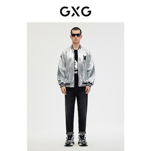 GXG男装亮眼珠片夹克外套 春季热卖夹克 商品图1