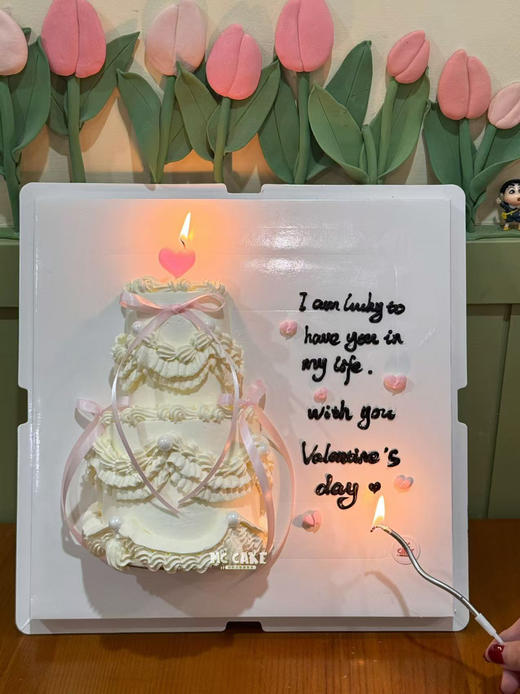 情人节|ins告白信蛋糕|2款可选 (包含原图蜡烛) 商品图2