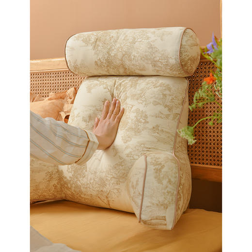 欧式风景画系列颈枕腰靠床头靠垫软包靠背榻榻米沙发飘窗腰靠枕卧室高级感可拆洗 商品图4