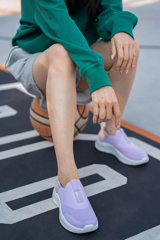 【工厂回笼资金，破价团】一脚蹬“闪穿鞋”，好穿不弯腰！【男女同款】4cm加厚打底，飞织鞋面，极简舒适，开春抢先一步！ 一脚蹬飞织休闲鞋BTHY-1141101 商品图4
