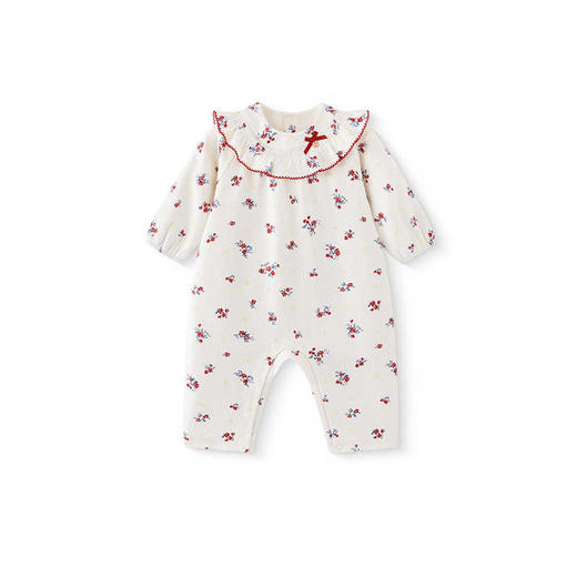 英氏女童衣服纯棉长袖新年喜庆连体衣2025新款拜年服YRHAJ1R008A 商品图4