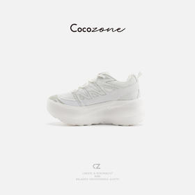 COCO ZONE 秋冬新款厚底网面百搭女式系带休闲鞋CD2A0020