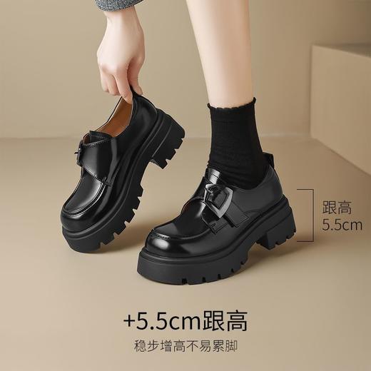 ZHR则则学院风乐福鞋女2025新款春季爆款超软皮鞋轻便英伦单鞋女 商品图3