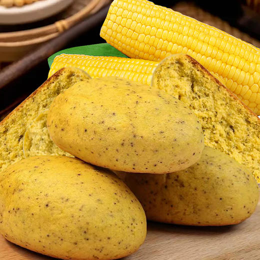 富世康杂粮饼子 粗粮玉米饼铁锅饼子 半成品锅贴馒头早餐面点 商品图2