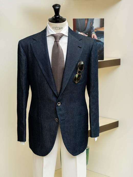 Sartoria Pirozzi Denim Linen Jacket 商品图0