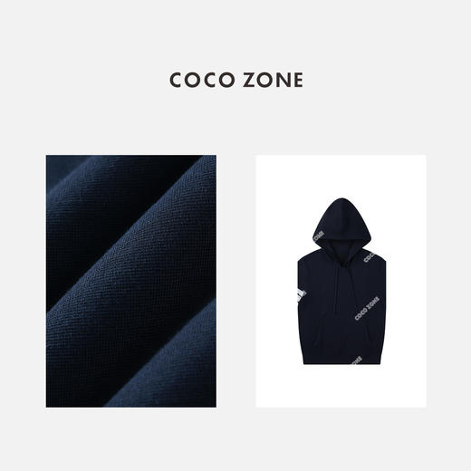 COCO ZONE 新款时尚短袖针织衫百搭连帽毛衣24C10340 商品图1