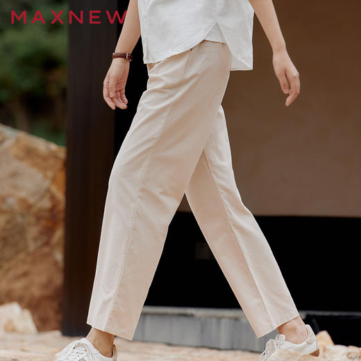 【长裤】棉麻直筒阔腿裤 1P1224405 商品图0