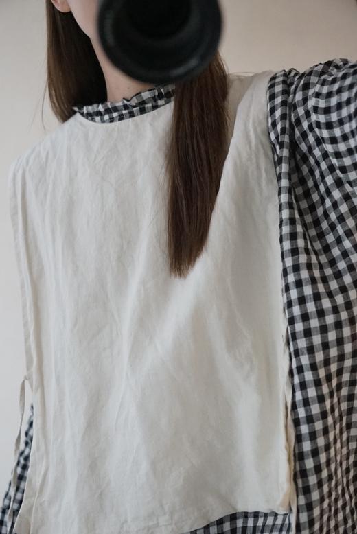 LABORATORY 亚麻碎花领衬衫上衣 商品图1