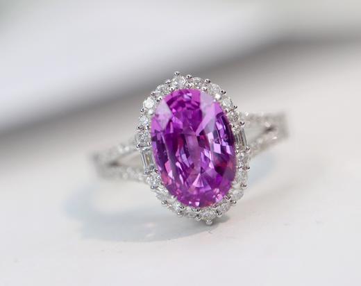 2ct刻面紫蓝宝戒指 商品图0