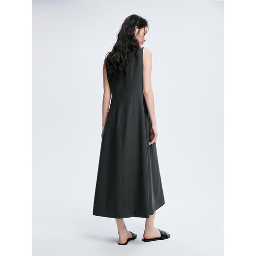 棉仓362616009-初棉无袖A字气质连衣裙 商品图4