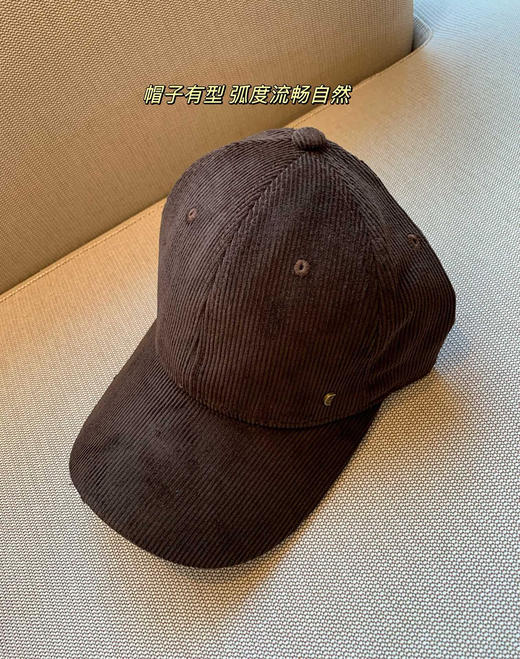 外贸原单正品之禾2024新款灯芯绒鸭舌帽，均码男女同款。 商品图8