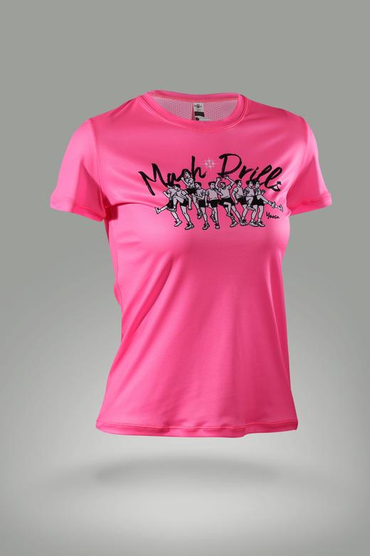 严素跑步TEE,马克操,男/女款,轻量 短袖T恤荧光色 速干快干 严素态度 商品图1