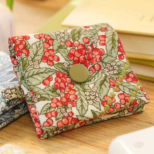 浆果系列蓝牙耳机包数据线收纳包蓝牙耳机包小包布艺拉链迷你U盘U盾保护便携 商品图5