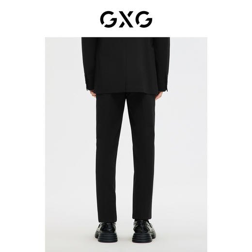 GXG男装黑色简约基础休闲商务套西西裤    春季热卖休闲裤 商品图2