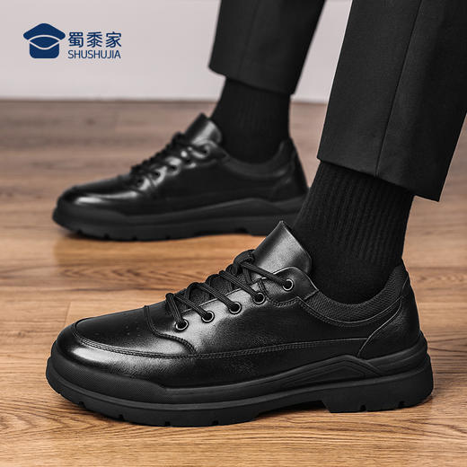【透气防滑休闲皮鞋】商务正装皮鞋低帮牛皮通勤鞋XP501 商品图7