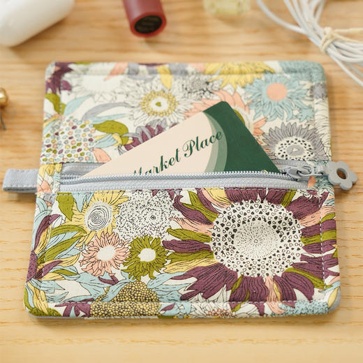 向日葵系列卡包数据线包蓝牙耳机包小包布艺拉链迷你U盘U盾保护便携 商品图4