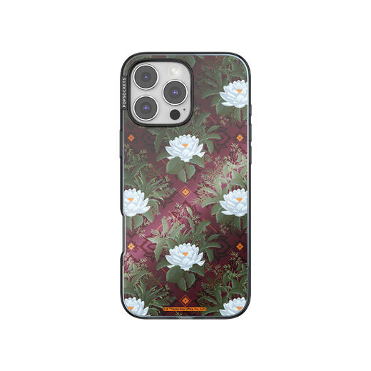 【白莲花度假村】雅致白莲 POPCASE手机壳 MagSafe Popcase磁吸款 撞色 植物花卉 国风 iPhone 16/15/14 商品图2