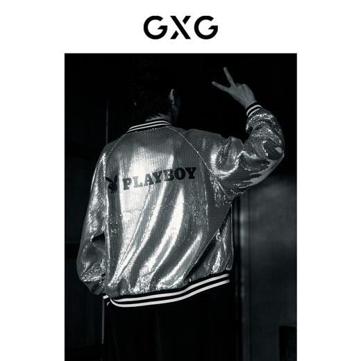 GXG男装亮眼珠片夹克外套 春季热卖夹克 商品图3