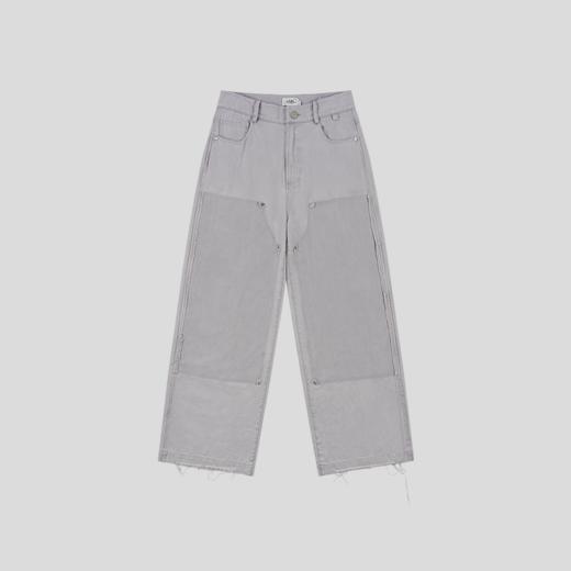 GOODBAI 916水洗做旧膝盖补强直筒工装休闲裤 商品图2