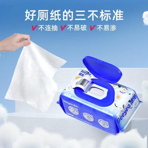德佑山茶花湿厕纸80片*3包/6包 商品图3