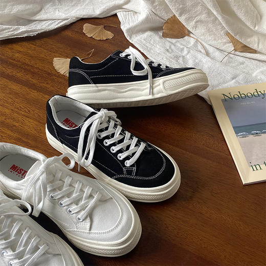 【YW】无忧购25年春季小众百搭休闲复古增高帆布鞋MIS-542（截单后7天发货) 商品图3