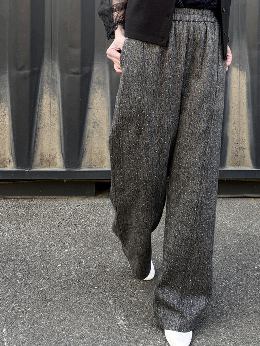 TYNVIE挺括桶形牛仔裤-黑色 商品图3