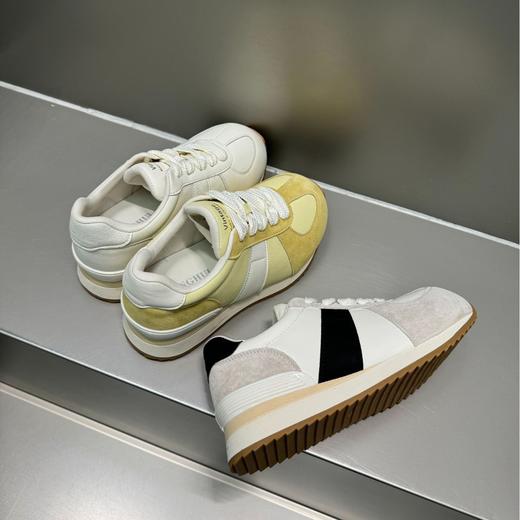 真皮丑萌华夫阿甘鞋女款2025春季新款厚底德训鞋轻便防滑休闲运动鞋！ 商品图4