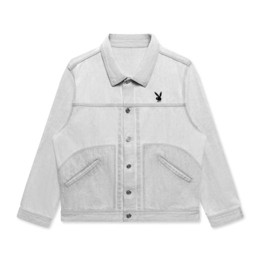 GXG男装  浅灰色牛仔夹克外套 休闲简约好搭夹克春季热卖 商品图4