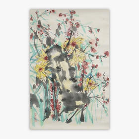 林顺文《花鸟之十六》国画70CM*46CM约3平尺手绘纸本宣纸作品【原作编号GH0430】