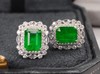 3.8ct刻面祖母绿耳钉 商品缩略图0